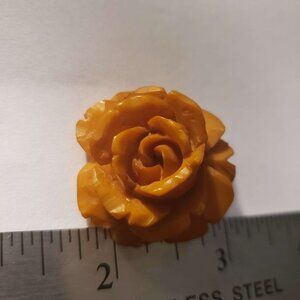 Sweet Bakelite Rose Pendant